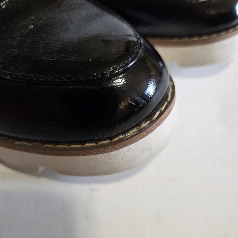 Vionic Kensley Black Patent Leather Loafers Sz 6 - Picture 4 of 8